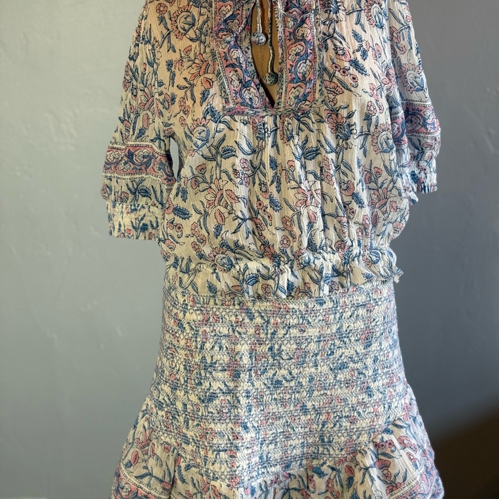 Saylor Floral Top And Skirt Set Size Small